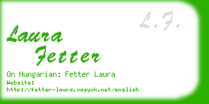 laura fetter business card